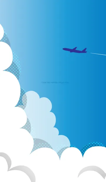 [LINE着せ替え] 青空と飛行機の画像1