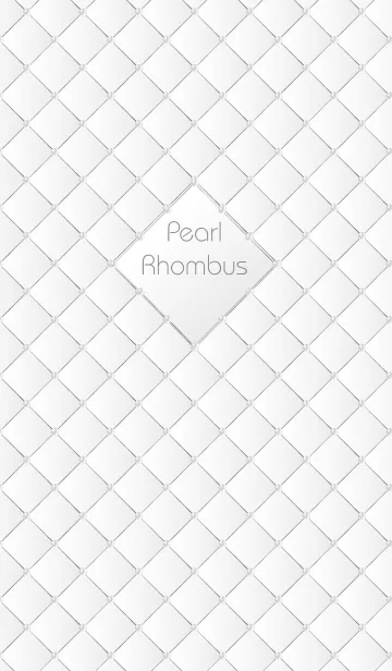 [LINE着せ替え] PEARL RHOMBUS WHITEの画像1