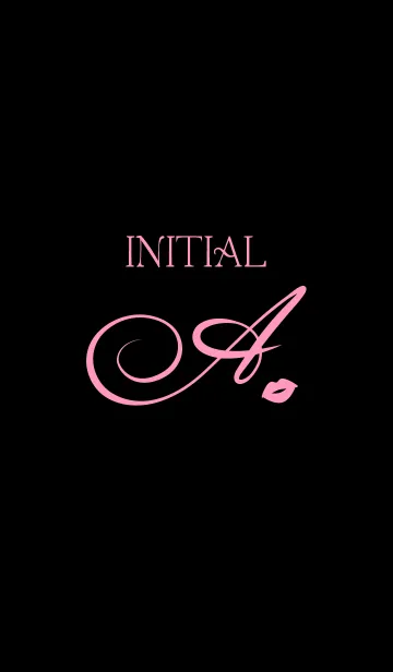 [LINE着せ替え] Initial A - Pink -の画像1