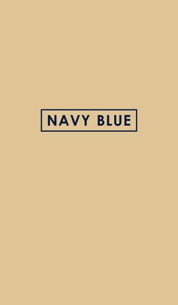 [LINE着せ替え] Navy Blue in Beige IIの画像1