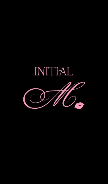 [LINE着せ替え] Initial M - Pink -の画像1
