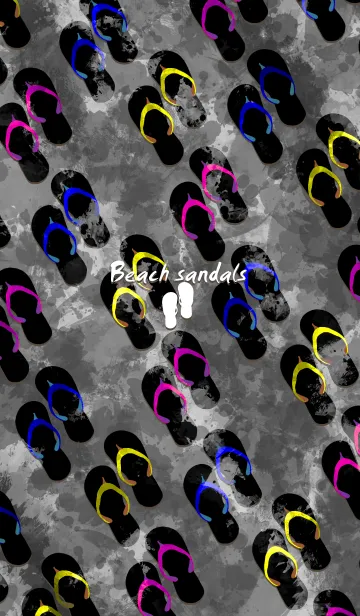 [LINE着せ替え] ビーチサンダル -Splash style-の画像1