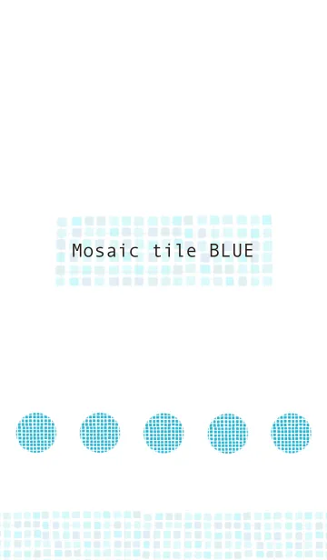 [LINE着せ替え] Mosaic tile BLUEの画像1