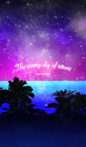[LINE着せ替え] The starry sky of resortの画像1