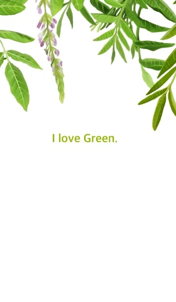 [LINE着せ替え] I love greenの画像1