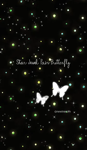 [LINE着せ替え] スター ジュエル ペア 蝶々の画像1