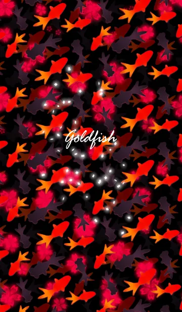 [LINE着せ替え] Goldfish's party -Red lighting-の画像1