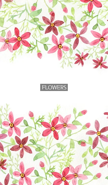 [LINE着せ替え] water color flowers_258の画像1