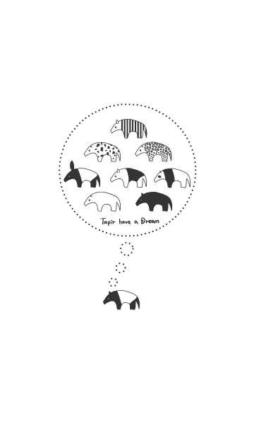 [LINE着せ替え] Tapir have a Dream ~夢みるバク~の画像1