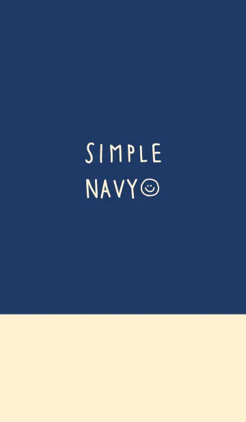 [LINE着せ替え] シンプル navyの画像1