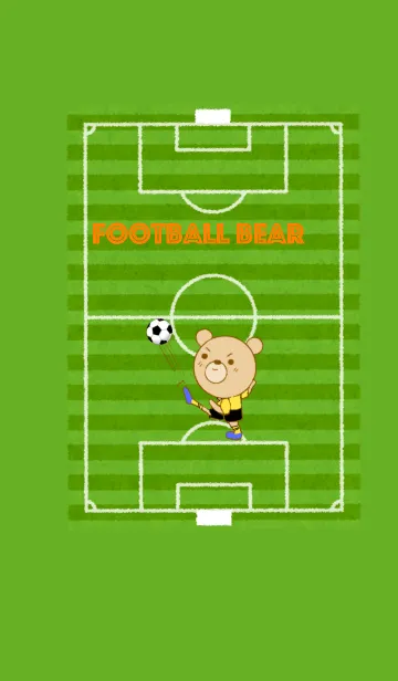 [LINE着せ替え] サッカーくまさんの画像1