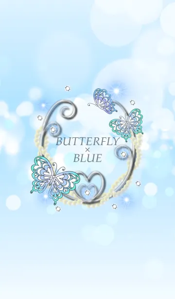 [LINE着せ替え] BUTTERFLY×BLUEの画像1