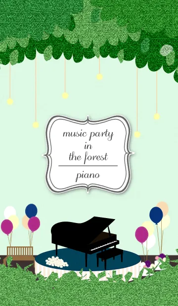 [LINE着せ替え] music party in the forest *pianoの画像1