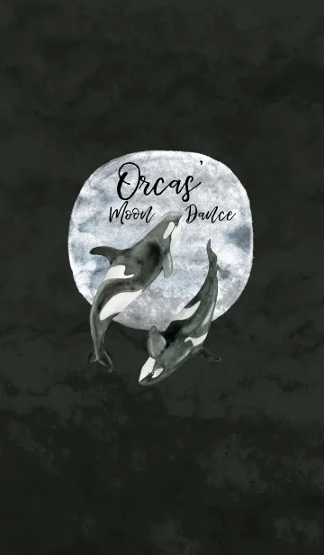 [LINE着せ替え] Orcas' Moon Danceの画像1