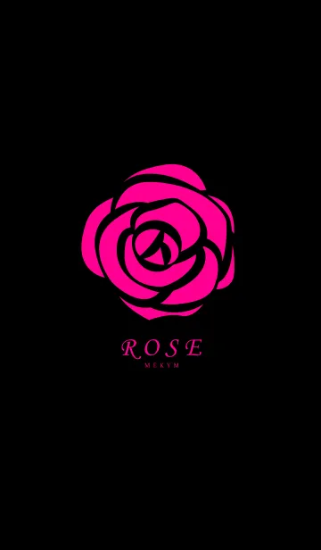 [LINE着せ替え] ROSE -BLACK＆PINK-の画像1