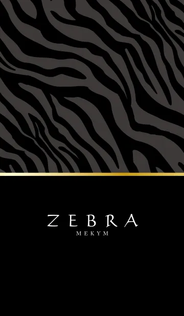 [LINE着せ替え] ZEBRA -BLACK＆GRAY-の画像1