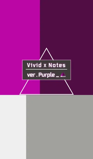[LINE着せ替え] Vivid x Notes ver.purpleの画像1