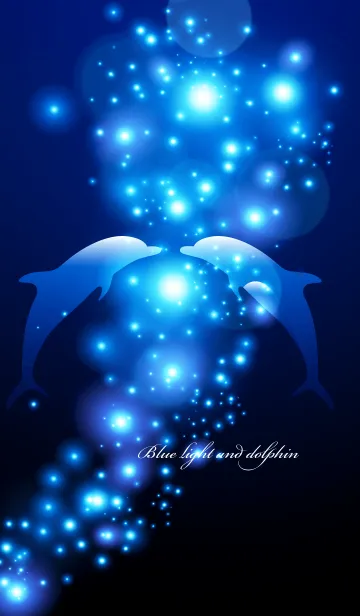 [LINE着せ替え] Blue light and dolphin.の画像1