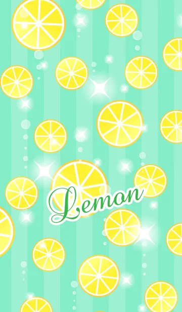 [LINE着せ替え] レモン柄の着せかえの画像1
