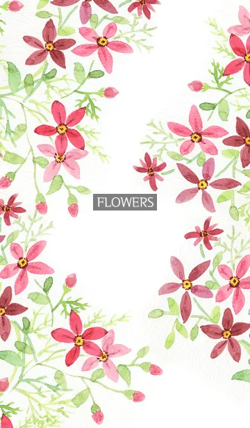 [LINE着せ替え] water color flowers_257の画像1
