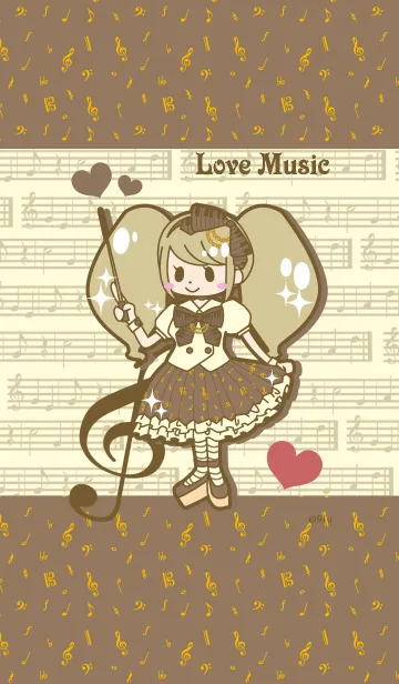 Love Music Girlの着せ替えメイン画像