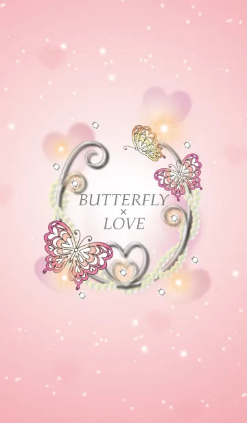 [LINE着せ替え] BUTTERFLY×LOVEの画像1