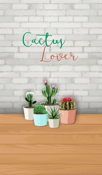 [LINE着せ替え] Colorful cactusの画像1