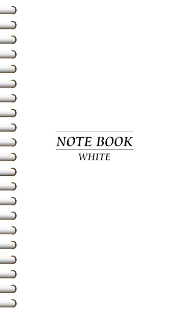 NOTEBOOK-WHITE-の着せ替えメイン画像