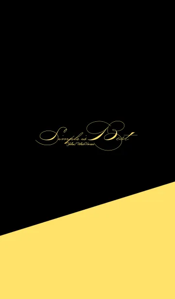 Simple is Best Yellow/Blackの着せ替えメイン画像