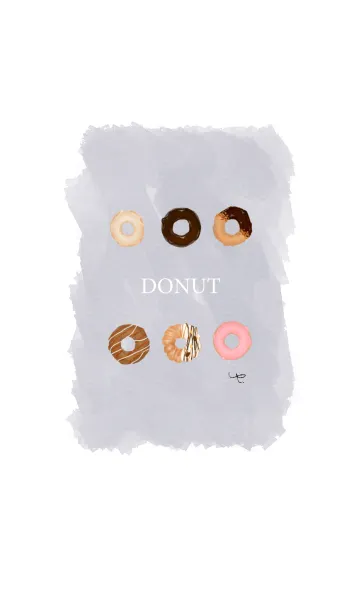[LINE着せ替え] シンプルなドーナツの画像1