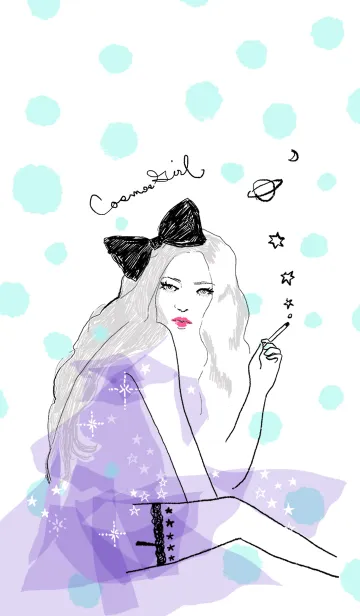 [LINE着せ替え] cosmos girlの画像1