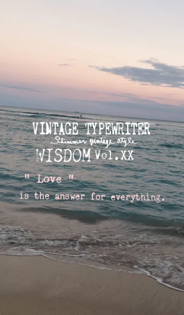 [LINE着せ替え] VINTAGE TYPEWRITER WISDOM Vol.XXの画像1