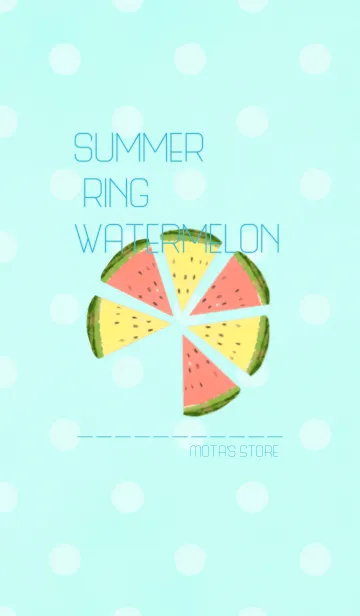 [LINE着せ替え] SUMMER RING WATERMELONの画像1