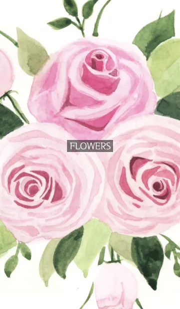 [LINE着せ替え] water color flowers_264の画像1