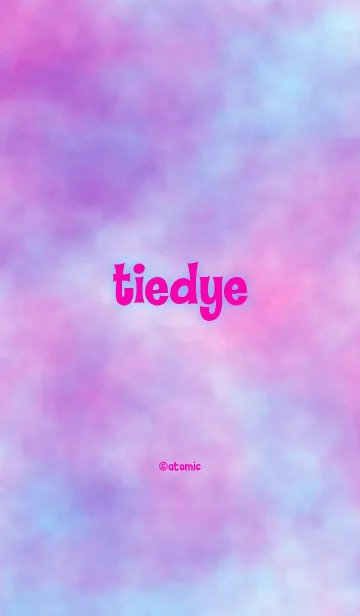 [LINE着せ替え] タイダイ [ピンクパープル]の画像1