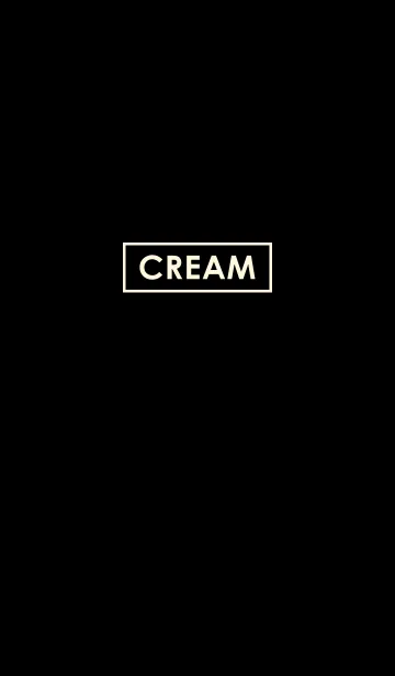[LINE着せ替え] Cream in Blackの画像1
