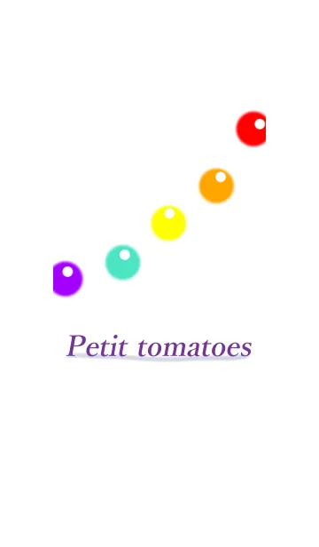 [LINE着せ替え] カラフルプチトマトの画像1
