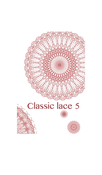 [LINE着せ替え] お花とリボンレース-クラシック5-の画像1