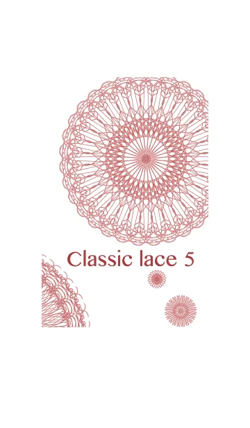 お花とリボンレース-クラシック5-の着せ替えメイン画像