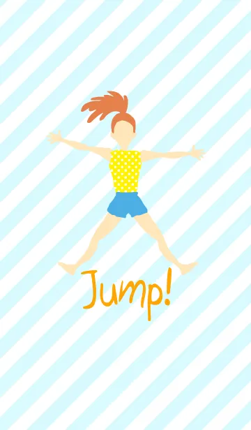 [LINE着せ替え] Jump girlの画像1