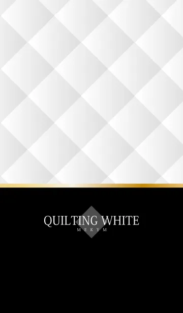 [LINE着せ替え] QUILTING WHITEの画像1
