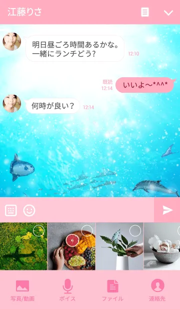 [LINE着せ替え] 水族館 Aquarium2の画像4