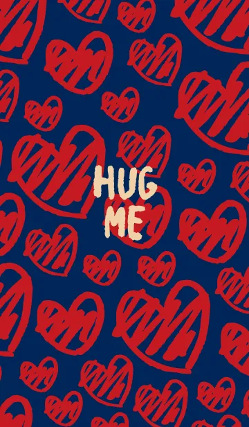 [LINE着せ替え] HUG ME -紺-の画像1