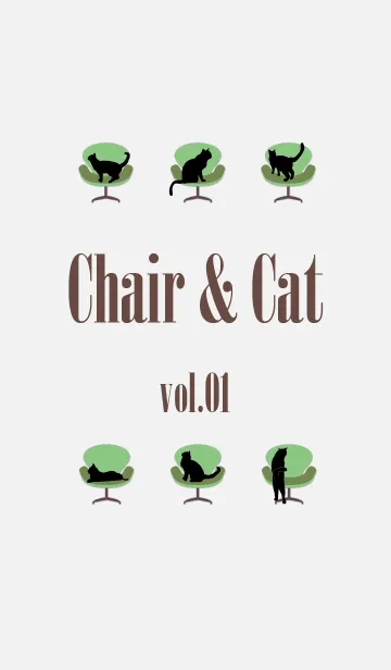 [LINE着せ替え] Chair ＆ Cat vol.01の画像1