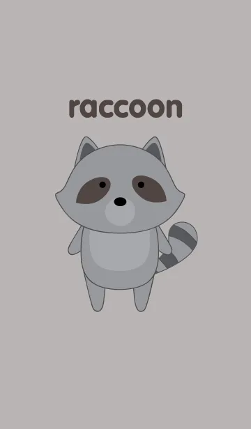 [LINE着せ替え] Simple raccoon themeの画像1