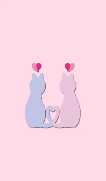 [LINE着せ替え] 恋愛運をあげる猫の画像1