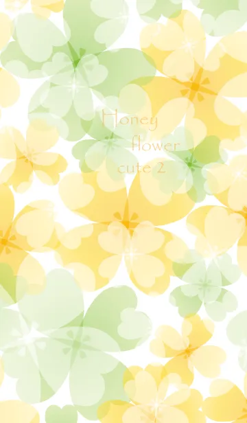 [LINE着せ替え] Honey flower cute 2の画像1
