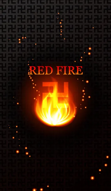 [LINE着せ替え] 卍 MANJI - RED FIRE -の画像1