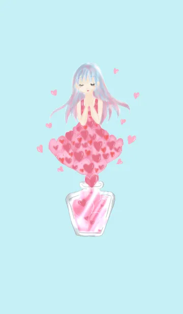 溢れるハートガールの着せ替えメイン画像
