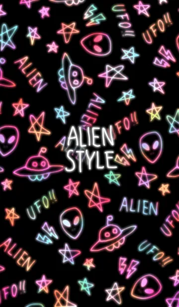 [LINE着せ替え] エイリアン スタイルの画像1